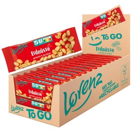 Lorenz Snack-World Lorenz Erdnüsse geröstet, gesalzen Riegel, 28er Pack (28 x 40 g)