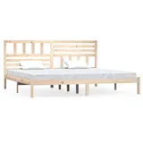 vidaXL Massivholzbett 180 x 200 cm Beige