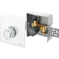 OVENTROP Unibox Rücklauftemperaturregelung 1022750 Echtglas weiß, mit Ventil und