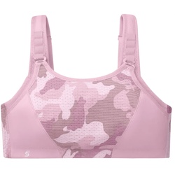 GLAMORISE Sport-BH mit variablem Halt - Pink Camouflage Unterwäsche   Damen 