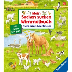 Mein Sachen suchen Wimmelbuch: Tiere und ihre Kinder