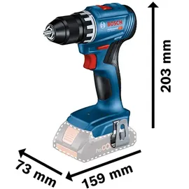 Bosch GSR 18V-45 inkl. 2 x 4,0 Ah + Ladegerät + Tasche