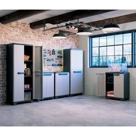 KIS Linear Low Kleiderschrank Verstellbar 68 x 90h Farbe Kis Grau