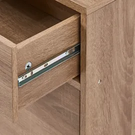 Beliani Dubbo 92 x 57 x 30 cm Braun/Weiß