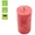 Kerzenfarm Hahn Stearin Stumpenkerze 9 cm rot