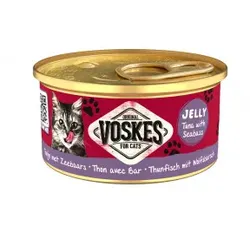 Voskes Jelly Thunfisch mit Wolfsbarsch Nassfutter Katze (24x85 g) 1 Palette (24 x 85 g)