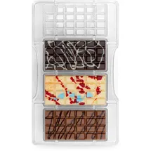 Decora 0050145 SCHOKOLADENFORM KLASSISCHE TAFEL 4CAV 85X42X10HMM 200X120X22HMM