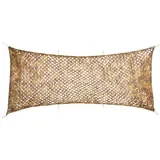 vidaXL Tarnnetz mit Aufbewahrungstasche 627x290 cm Sandfarbe