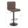 BIZZOTTO Barhocker Greyson 2er-Set aus Kunstleder, höhenverstellbar, klassisch, Braun, gepolstert