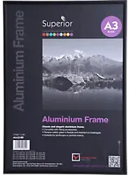 Seco DIN A3 Bilderrahmen ALA3-BK 30,7 (B) x 1,8 (T) x 30,7 (H) cm ALA3-BK