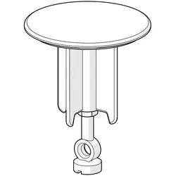 Hansa Stopfen Ablaufgarnitur 59902021 Durchmesser 63mm Chrom 59902021