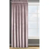 Eurofirany Design91 Samtvorhang Kräuselband Blickdichte Vorhänge Samt Velours 135x300 Samtvorhänge ROSA (pude)