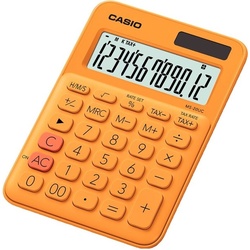 Casio Tischrechner MS 20 UC, orange 12-stelliges Display
