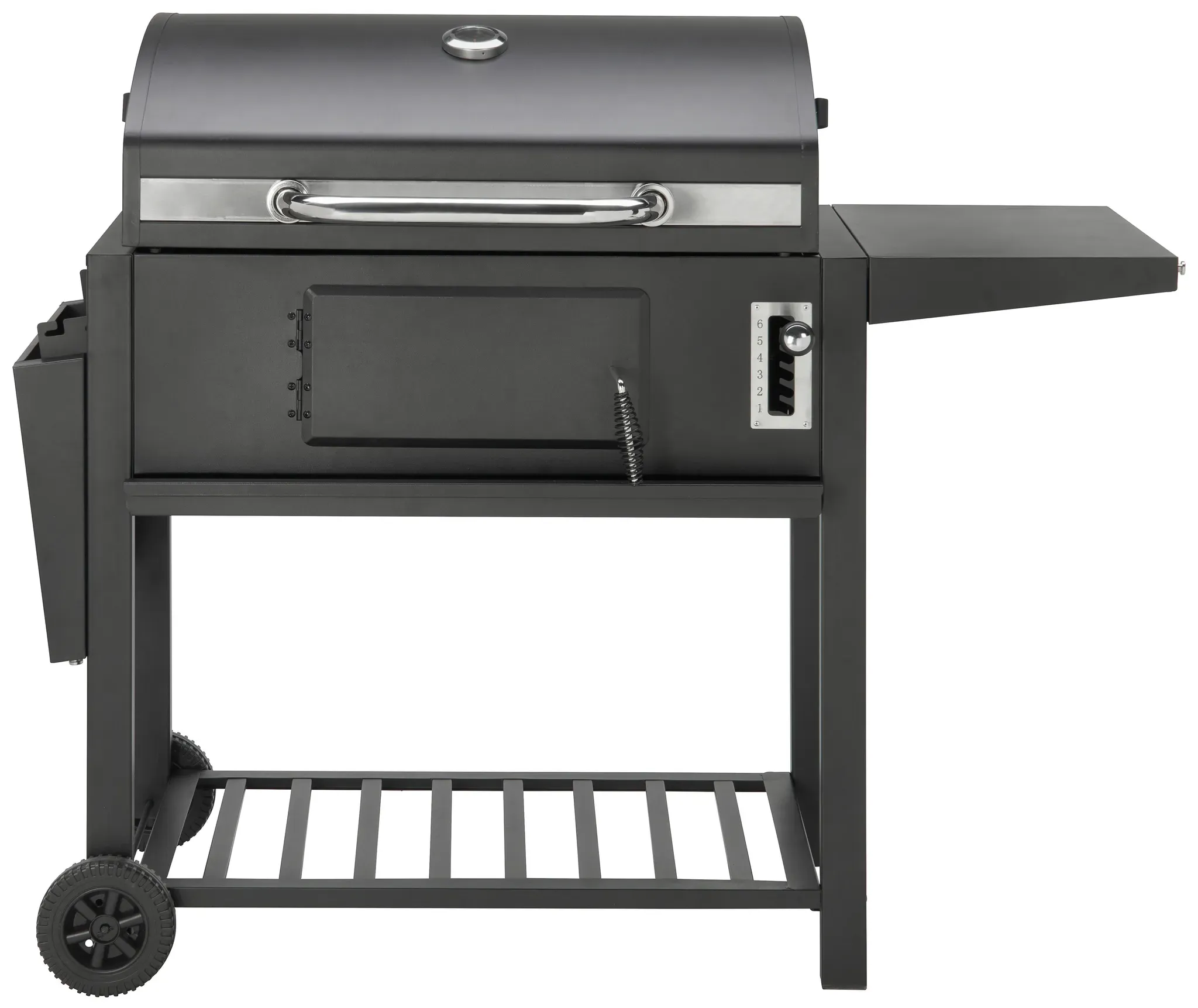 Holzkohlegrill Grillmax 5 Schwarz mit Thermometer