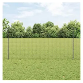 vidaXL Zaunpfosten 120 x 10 cm Grau/Stahl