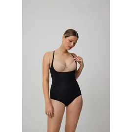 Ysabel Mora Shaping-Body YSABEL MORA, Damen, Gr. L, N-Gr, schwarz, Single Jersey, Obermaterial: 86% Baumwolle, 14% Elasthan, eng, Bodys, mittlerer Form-Effekt, atmungsaktiv, Baumwollmix, elastisch