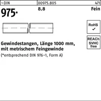 Industrial Quality Supplies DIN 975 Gewindestange Feingewinde VG M14x1000