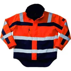 Pilotjacke Teresina, orange/blau, Größe XL - orange/blau - XL