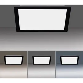 just light. Just Light LED-Deckenleuchte FLAT 1-flammig quadratisch schwarz