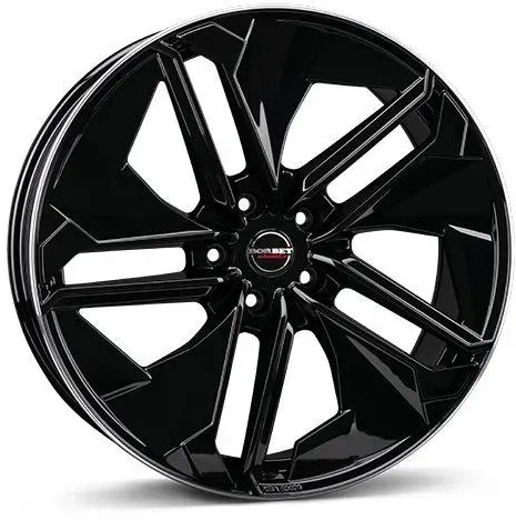 BORBET DESIGN TX black rim polished glossy 9.0Jx20 5x112 ET30