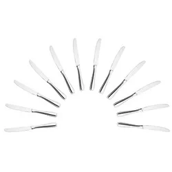 12 HEPP Dessertmesser Contour silber