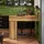 SoBuy Bartisch 120 x 65 x 95 cm Braun