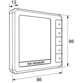 HEIMEIER HM-PRT Raumthermostat programmierbar 230V Weiß