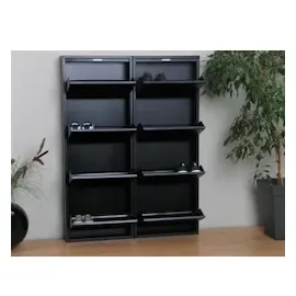 VCM ebuy24 Pisa 8 Klappen Metall schwarz.