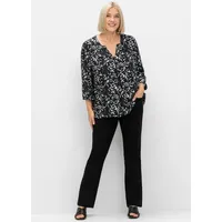 sheego Longbluse Sheego pink gemustert