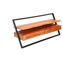 KAWOLA Lowboard VITA TV-Board Akazie braun 2 Schubladen