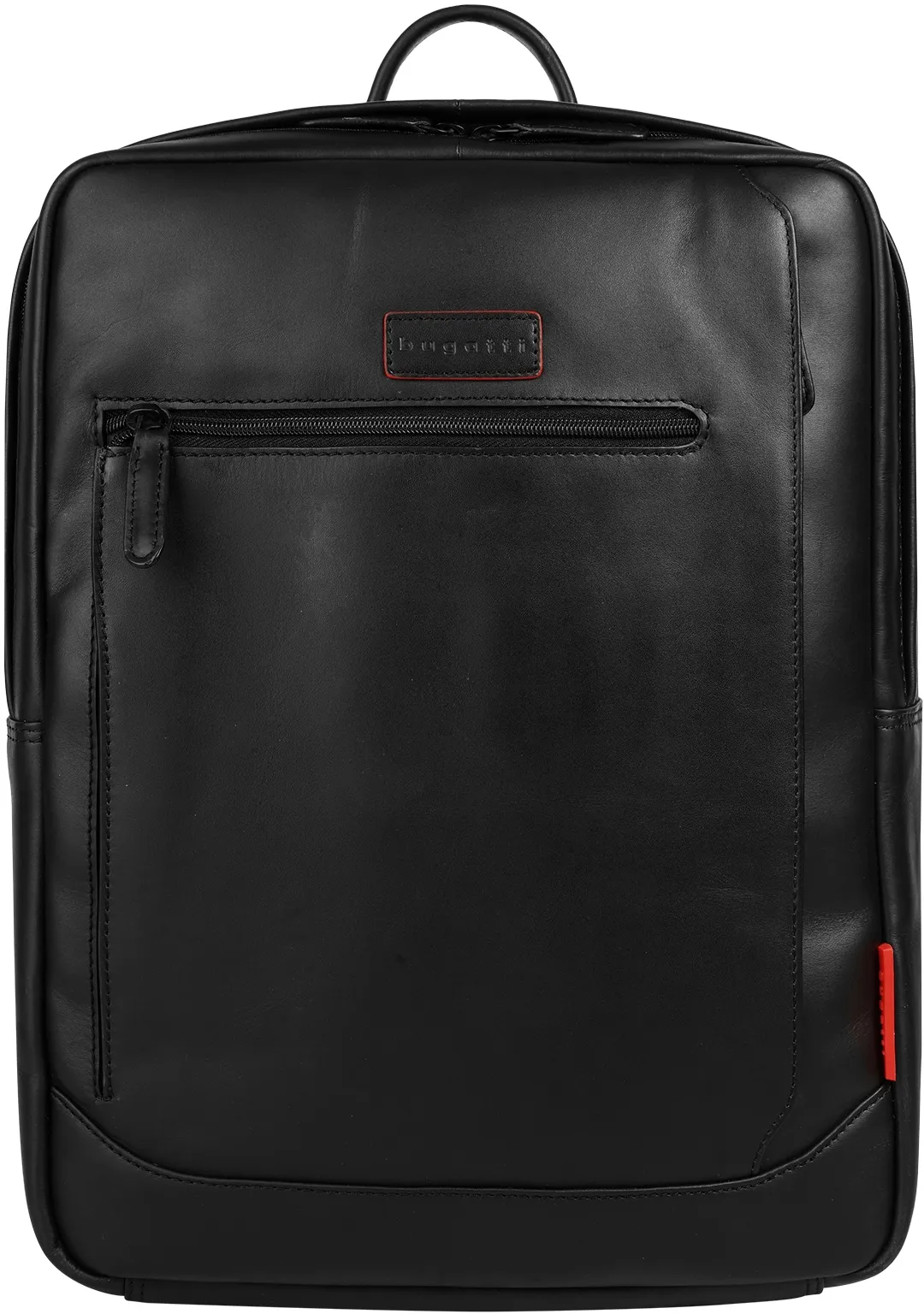 bugatti Laptoprucksack »CLARK«, echt Leder bugatti schwarz B/H/T: 30 cm x 39 cm x 9 cm