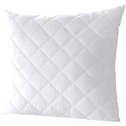 7dreams® Microfaser Kopfkissen gesteppt - 80 x 80 cm - Allergiker geeignet - Weiß