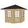 Weka Mediterrana 5-Eck 2,98 x 2,98 m natur ohne Aufsatz