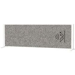 Sideboard-Trennwand MAULconnecto 160x50 cm Akustik dunkel