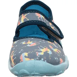 superfit Hausschuh Einhorn Blau 30