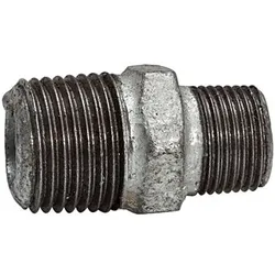 Doppelgewindenippel 245, A/A, R 3", R 2", Temperguss schwarz