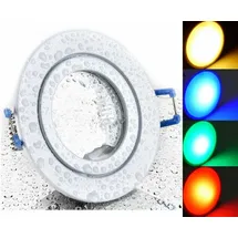LC Light 2xLed Feuchtraum Einbaustrahler weiß/RGB