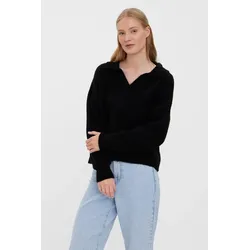 OLINA -Kragen Bluse - Schwarz - Vero Moda