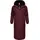 Ragwear Damen, Wintermantel Warmer Steppmantel extralang mit Kapuze Niran Wine Red Gr. XS - XS