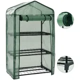 vidaXL Mini-Gewächshaus 0,69 x 0,49 x 1,25 m grün