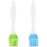 Mynoozi Silikon-Backpinsel, hitzebeständig, Küchenpinsel zum Backen und Kochen, Blau und Grün, antihaftbeschichtet, spülmaschinenfest, 2 Stück