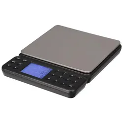 Perel Präzisionswaage, digital, 0.1 g bis zu 2 kg, Tara-Funktion, automatische Abschaltung, LCD-Anzeige mit Hintergrundbeleuchtung
