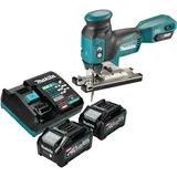 Makita JV 001 GM201 Akku Stichsäge 40 V max. 135 mm Brushless + 2x Akku 4,0 Ah + Ladegerät