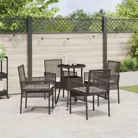vidaXL Garten Essgruppe 5-tlg. Braun