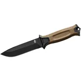 Gerber Messer mit glatter Klinge und Holster, Klingenlänge: 12,2 cm, Strongarm Fixed Blade Survival Knife, Coyote, 31-003615