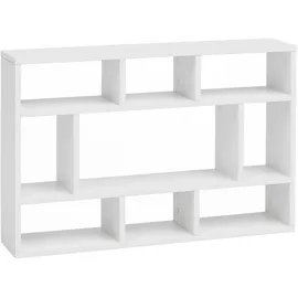 FineBuy Wandregal 75 x 16 x 51 cm Weiß