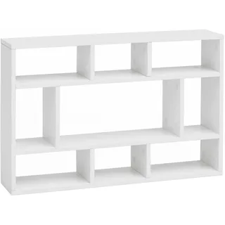 FineBuy Wandregal 75 x 16 x 51 cm Weiß