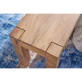 FineBuy Sitzbank Leon Braun 140 x 35 x 45 cm
