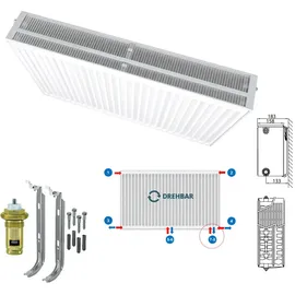 Stelrad Universalheizkörper 700 x 800 mm 2170 W weiß Mittelventil