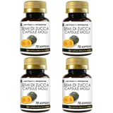 Kürbiskerne 280 Weichkapseln | Weichkapseln mit kaltgepresstem Öl, standardisiert an Omega 3, Omega 6 und Omega 9, Linolsäure und Ölsäure | 1 Weichkapsel täglich